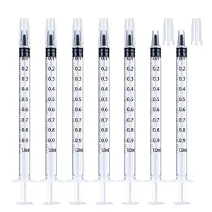 1ml Syringe Without Needle, 1ml Syringe for Liquids, Syringes for Scientific Labs, Measuring Liquids, Feeding Pets, 12 Pack Packaged