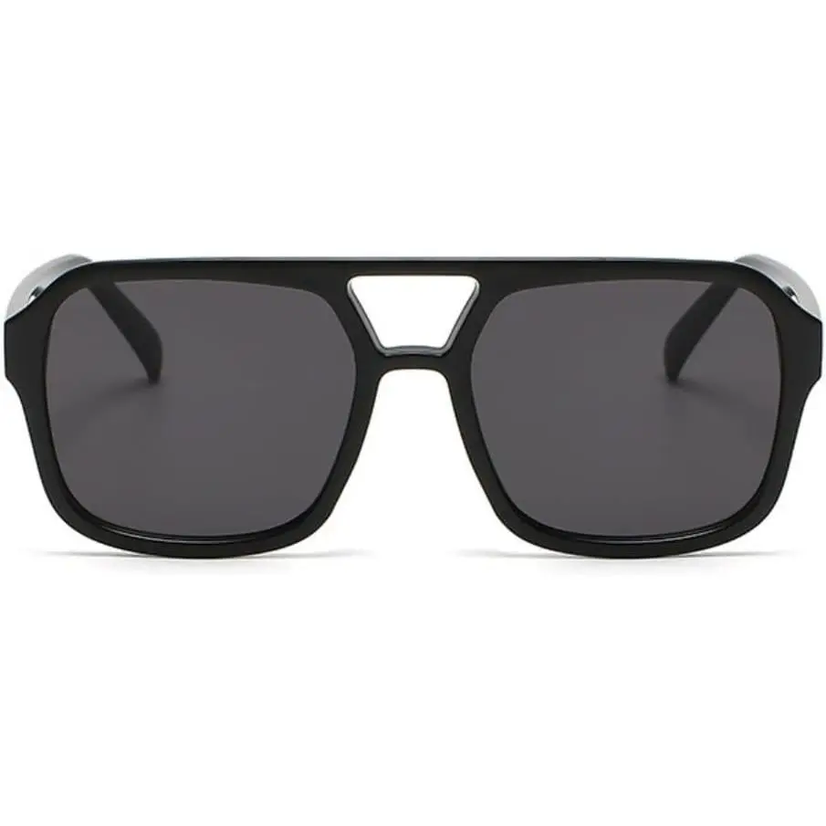 Retro 70s Square Aviator Sunglasses n Men Vintage Rectangle  display picture 2