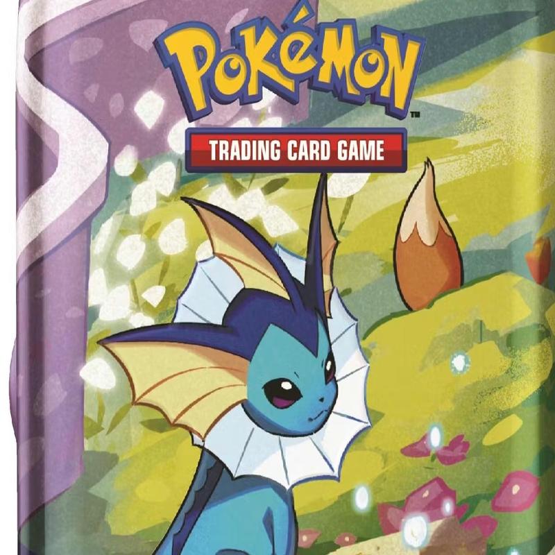 Pokemon Mini tin - Scarlet & Violet Prismatic Evolutions 2 booster packs, 1 Metallic coin, 1 Art card