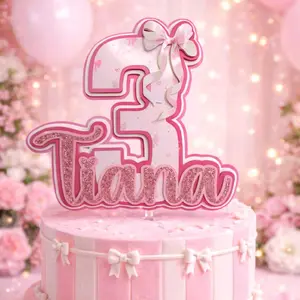 Coquette cake topper