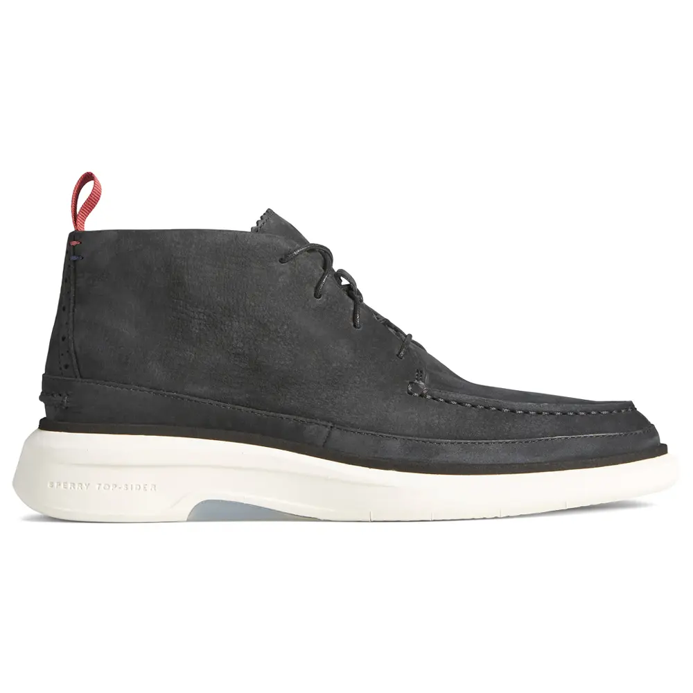 Sperry Mens Gold Cup Commodore Plushwave Round Toe Chukka Casual Boots Ankle - Black