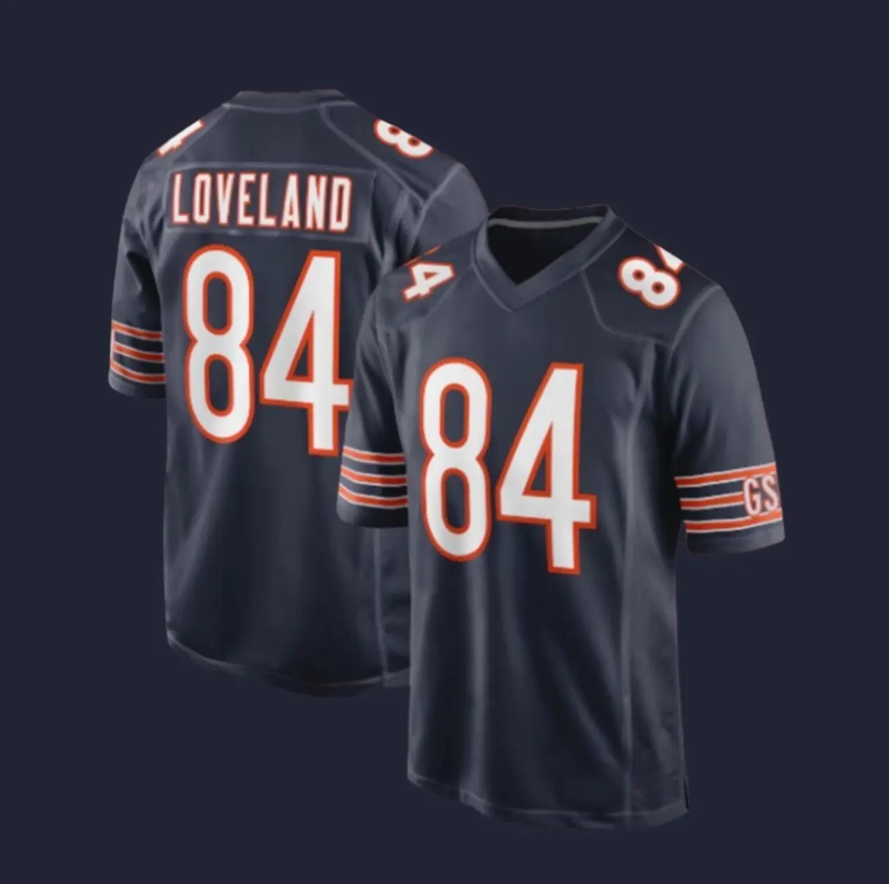 Trendy Football Season 2026 Full Logo Printed C0Ist0n Love.Land #84 Football Jersey Short Sleeve Tee Shirt, Game Day Bearrs Fan America Football Jersey Tee, Alternate Custom Game Jersey, Sport Activewear for Men Women