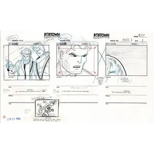 Jim Lee Wildc.a.t.s. Wildcats Production Animation Storyboard Nelvana 1994-5 D1-097