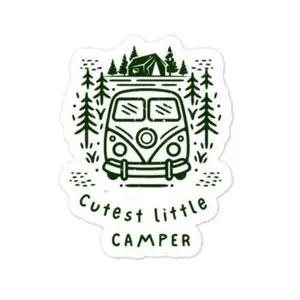 Cutest Little Camper sticker