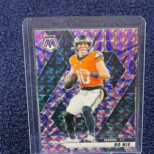 Panini 2025 Mosaic BO NIX #173 Reactive Purple Mosaic Prizm Denver Broncos Football Trading Card