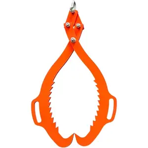 2 Serrated Claw Hook 32in Heavy Duty Log Lifting Tongs Grapple Timber Claw for Lumber Skidding