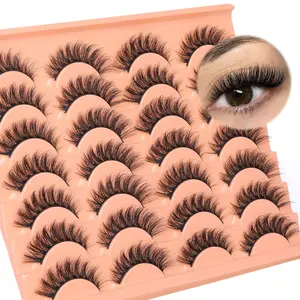 3D False Eyelashes, 1 Box 15mm Curling Faux Cluster Lashes, Natural Curling Eye Makeup Strip Lashes, Full Volume Eyelash for Lashes Extensions, Individual Eyelash Cosmetic, Diy Eyelash Extensions