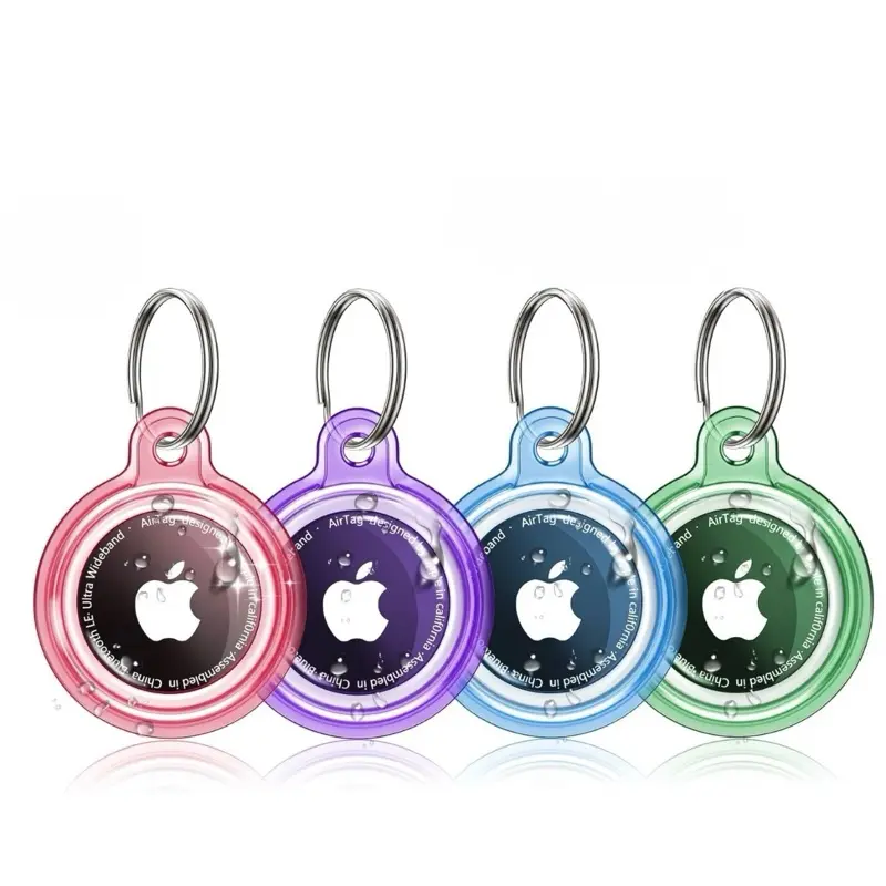 4 Pack AirTag Keychain MultiColor Waterproof AirTag Holder