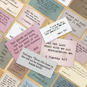 60PCS Christian Bible Verse saying waterproof stickers