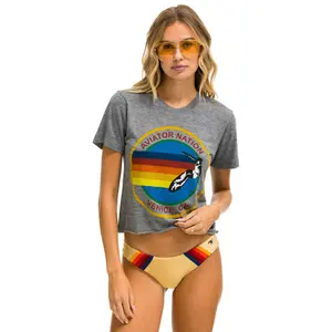 SIGNATURE BOYFRIEND TEE - HEATHER GREY