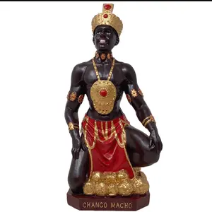 Chango Macho Orisha Poderoso del Trueno, Baile y Pasion 12 Inch Figura de Resina Artesanal | Powerful Orisha of Thunder & Passion Ornaments Decor