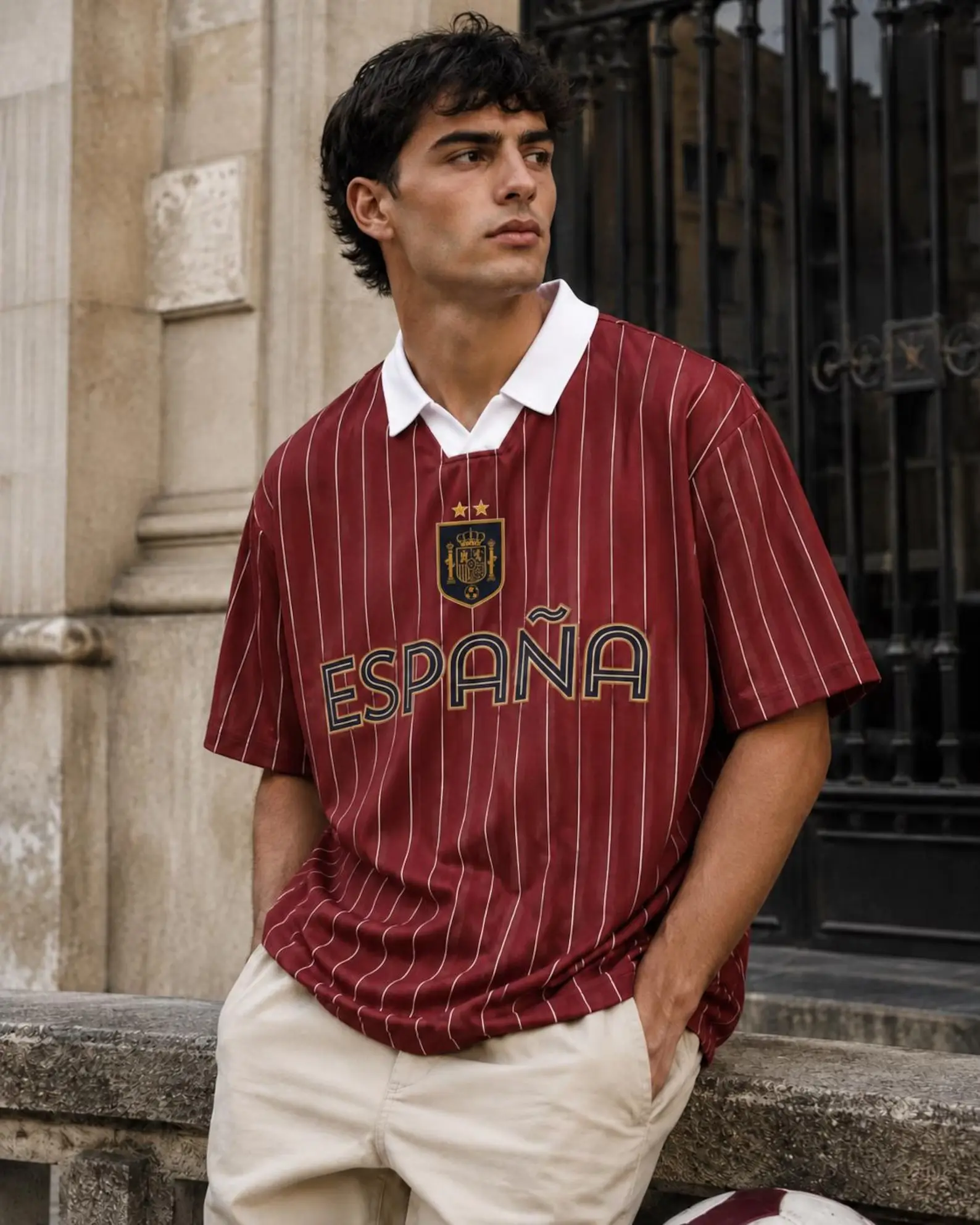 Spain the Espana Chapm Football Jersey (W.C.2026), Retro Athletic Shirt for Soccer Fans, Breathable Quick-Dry Tech Mesh, Vintage Spain Inspired Design, Unisex printed Sports Top, Perfect Gift for Celebration, Official Match Day Streetwear