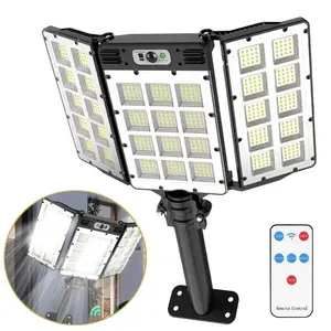 LED Solar Flood Light, Outdoor Motion Sensor Light, 800 LEDs Solar Security Lights,Remote Control, IP65 Waterproof,Super Bright 3 Brightness 3 Modes,6000mAh Motion Sensor Outdoor Lights for Outside,Perfect Christmas & New Year Gift ldea