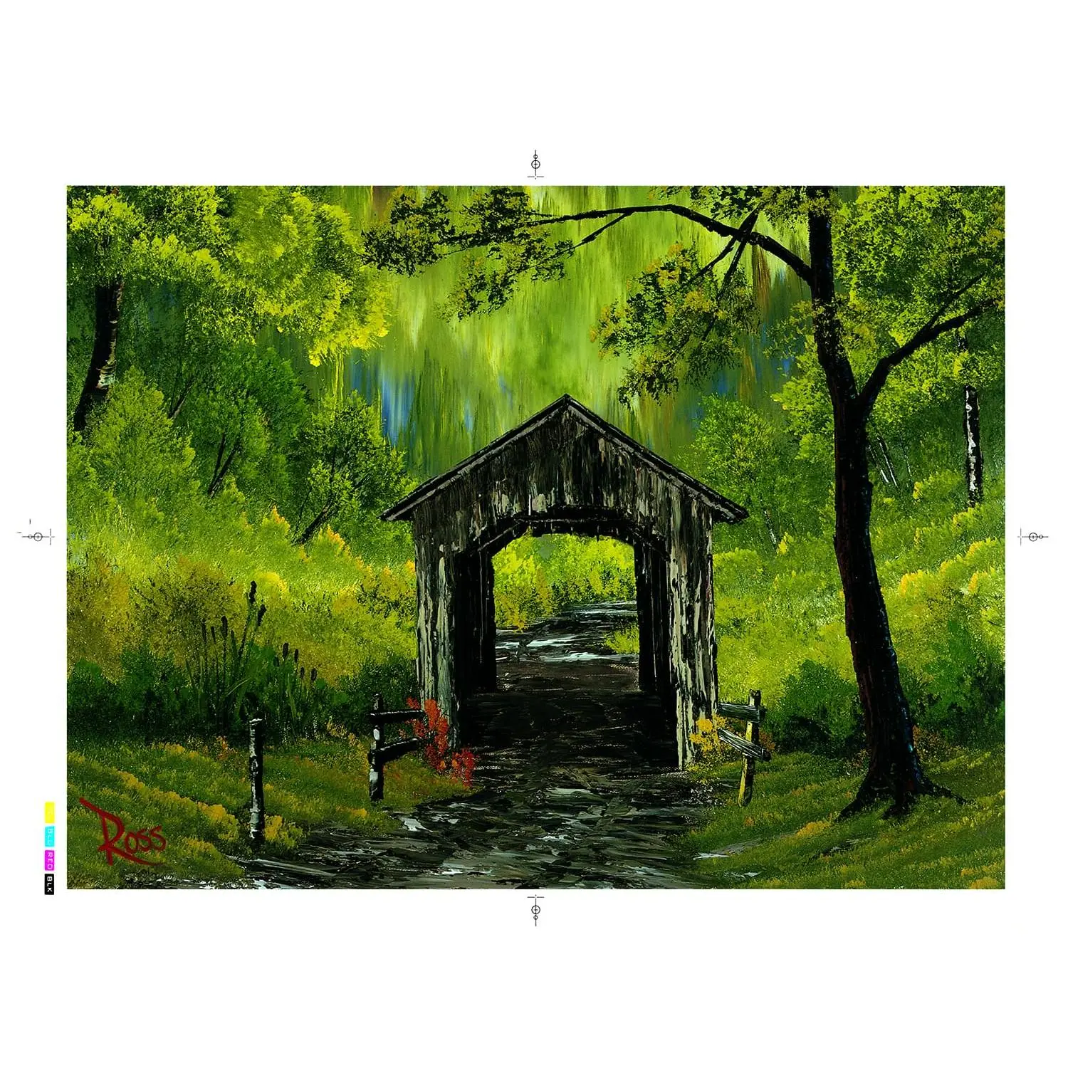 Bob Ross Covered Bridge Nature Puzzle | 1000 Piece Jigsaw Puzzle Bob Ross Covered Bridge Nature Puzzle | 1000 Piece Jigsaw Puzzle