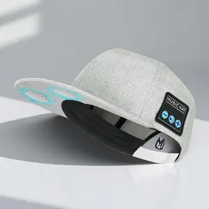 Wireless Bluetooth-compatible Sports Headphones Hat, Outdoor Running Cycling Multi-Functional Adjustable Sweatproof Detachable Washable Sun Protection Cap, Sunscreen Hat, Workout Hat, Sports Outdoor Hats