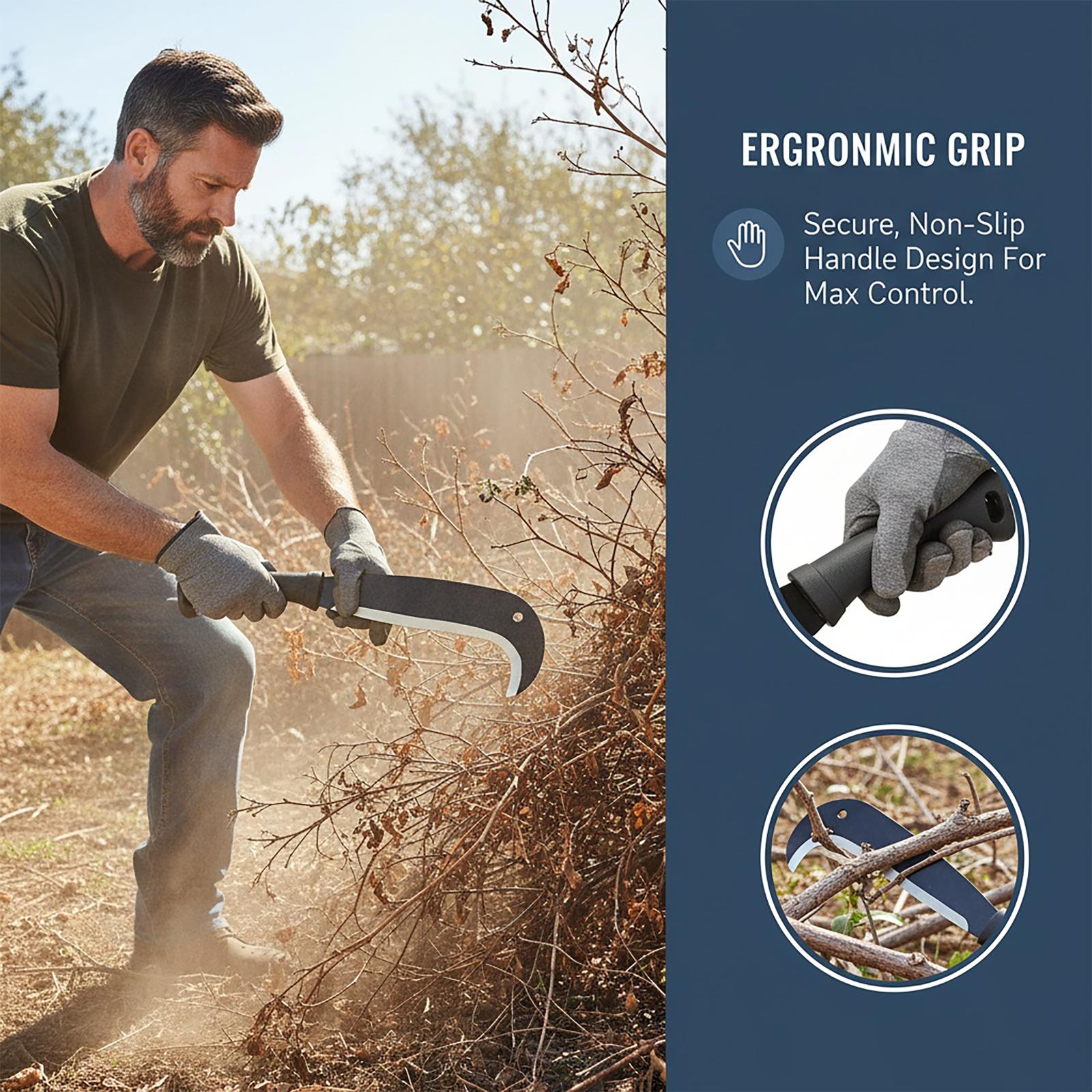 Chop wood and mow grass in one go! Thisgardening tool is ridiculously sharp CordlessHedge Trimmer Lawn Mover Trimmer