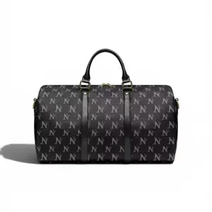 Unisex Monogram Travel Duffle Bag, 45in Size, Zip-Closure Luggage Bag