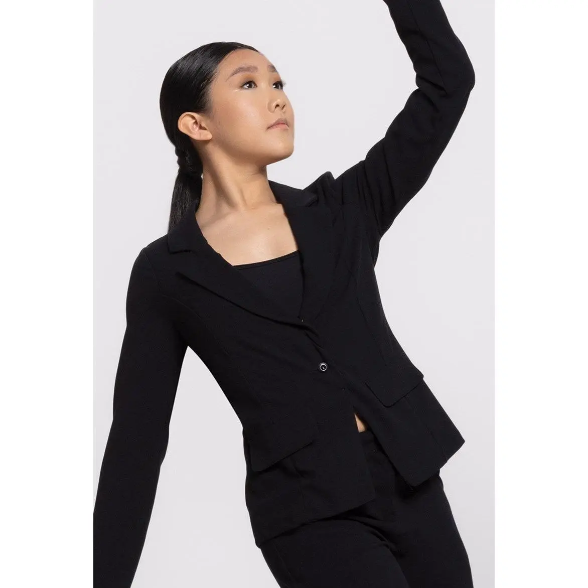 Pre-Owned Costume Jacket Added Stones Balera  AH11502 XS Adult Black  Jazz Tap