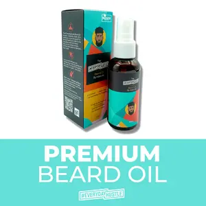 #EverydayHustle Premium Beard Oil for Men | For Daily Grooming, Moisturizing, and Extra Shine, for all beard types - Coconut & Jasmine