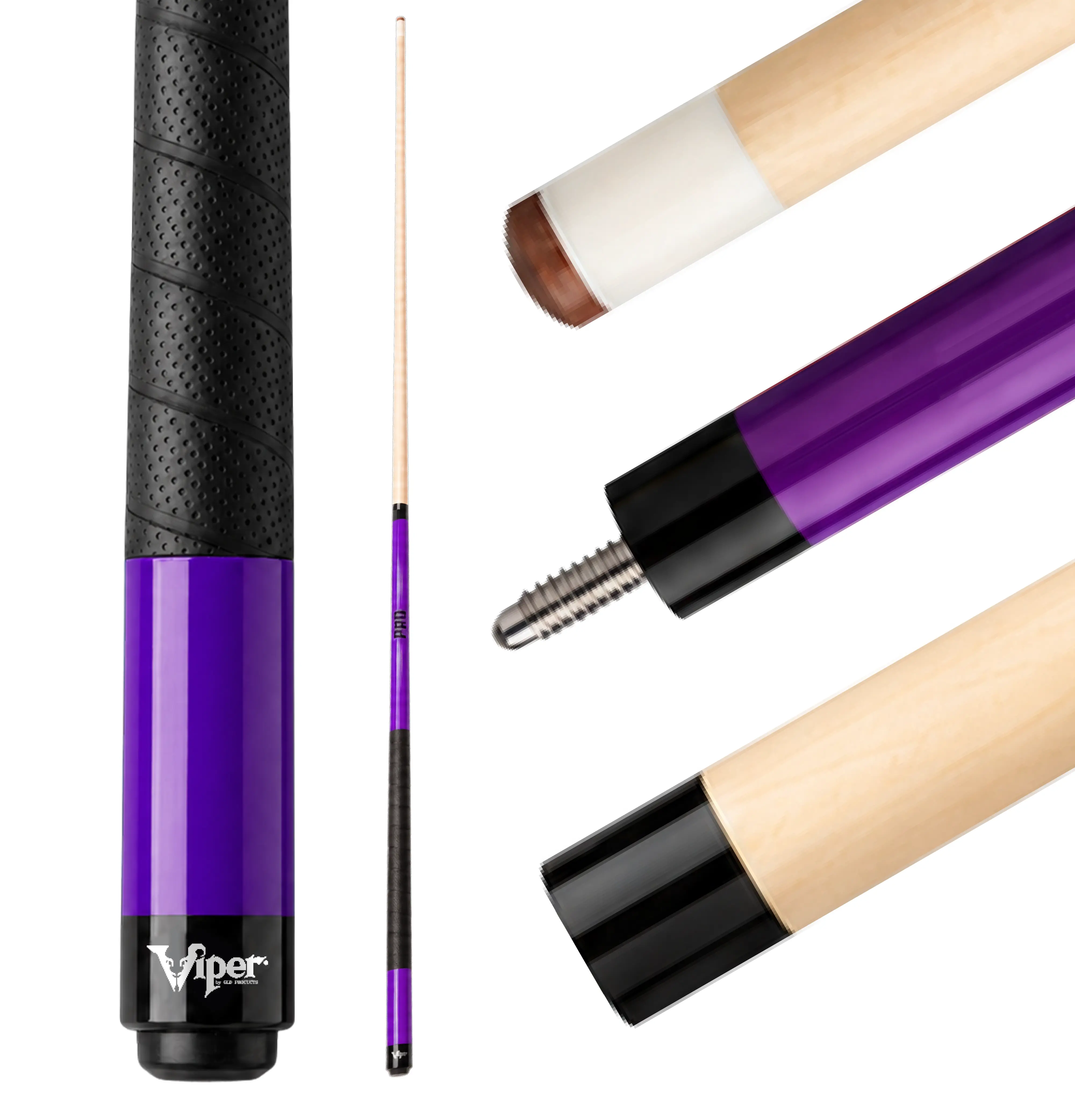 Viper Revolution Sure Grip Pro Purple Billiard/Pool Cue Stick