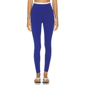 Splits59 Dual High Waist Airweight 7/8 Legging in Cobalt & White