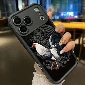 Compatible for iPhone 17 16 15 14 13 12 Pro Max Air Promax Phone Case Majestic Rooster Pattern All Coverage Anti-Drop Rugged Durable Soft Cover for Boy