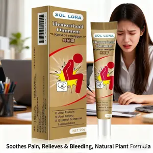 SOL LORA Hemorrhoid Gel 20g, Moisturizing Cream for All Genders, 100% Natural External Formula, Soothes Hemorrhoid Pain, Itching and Bleeding