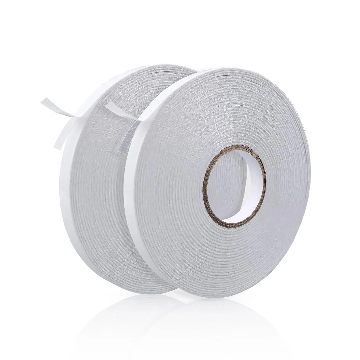 2 Pack Double-Sided Craft Tape, 160ft x 0.4in White PET, Heat-Resistant &  for Scrapbooking and /Office Organization