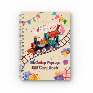 Birthday Pop-up Gift Card Book, 5x7 Inch Personalized Card booklet for Birthday, Spiral Bound Holder to Organize Greeting Cards from Family Friends, Ideal...