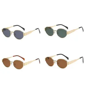 SUNVOES 2 Pack Retro Small Round Sunglasses Hippie Circle Sun Glasses Polarized UV400 Protection Metal Shades for Men Women