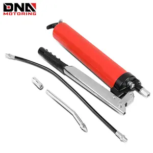 Heavy Duty Grease Gun, 18 Inches Multipurpose Manual Solid Steel Fitting Grease Gun w/ Zinc Plating