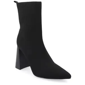 Journee Collection Medium and Wide Width Women's Noralinn Booties Black 10WD