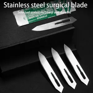 Stainless Steel No.60 Blade Thickness 0.4mm, Sharp Surgical Knife Blades, Independent Packaging, High-Quality Cutting Tools