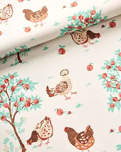 Hen House - Peel & Stick Wallpaper - Linen