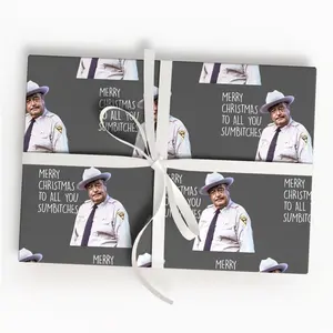 Smokey and the Bandit Wrapping Paper, Retro 70s Movie Gift Wrap Papers, Xmas Birthday Gifts Wrap For Film Fans, Wrapping Paper trending