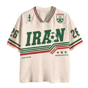 Iran Jersey, Retro Team Melli Shirt, Custom Name and Number Jersey, Persian Fan Apparel, Lightweight Match Day Tee, Gift for Iranian Supporters and Lovers