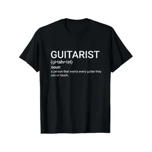 Gift for Guitar Player GUITARIST Definition Funny T-Shirt T-Shirt 180g