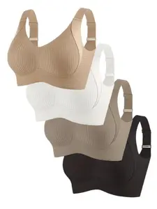 Comfortable Seamless Wireless Bra Set for Women, Non-Iron Gathered Design, Daily Wear, Maximum Comfort, All Seasons, Fitted Style Everyday