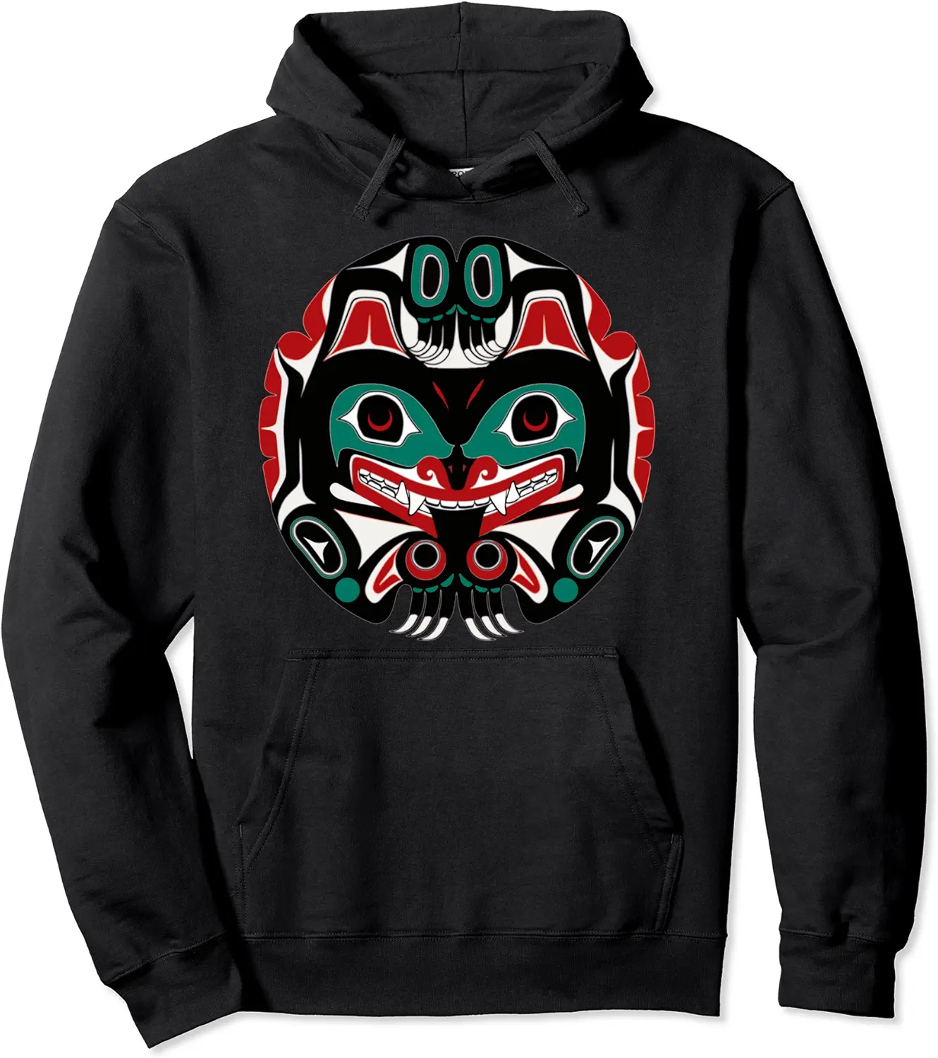 Alaska Native American Art Tlingit Eagle Tribal Bear Clan Pullover Hoodie - Rivkafia Shop 82B08CT4YG8L