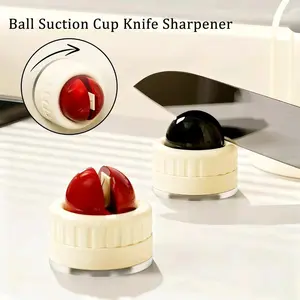 Oceantree Knife Sharpener 2Pack Mini Set,Portable Rapid Knife Sharpener &Kitchen Knife Sharpener (with Suction Base) |for Knives, Scissors, Cleavers & Outdoor Tools|Sharpener (Non-Slip) Kitchenware Home