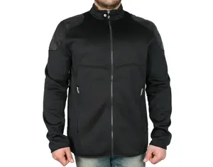 Men's Spyder Full-Zip Slider Jacket, Black Menswear Top & Coat, Athletic Layering Outerwear
