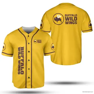 Buffalo Wild Wings Jersey Shirt Printed Baseball Jersey Collection