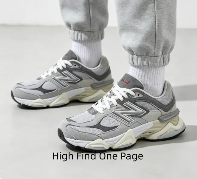 Lightweight vintage trainers with cushioned thick sole. Breathable upper brings all-day comfort for walking and sneaker fashion shooting.