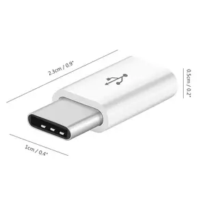 4 Pack Micro USB Female to Type C Male Adapter Converter for Easy Charging & Data Transfer Versatile Compatibility USB-C Connector
