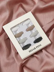 Women's Fashion Colorful Pins Set, Scarf Buckle Fixed Pin, Candy Color Mini Thumb Fix Clips, Clothing Decoration Accessories