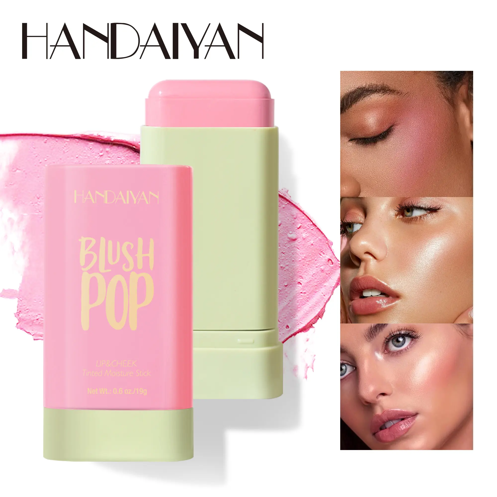 Blush Cream Makeup Natural Nude Matte Blush Stick Vibrant Silky Blush Cosmetic Color