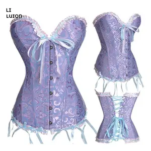 Women's Corset, Sexy Lace Floral Waist Shaping Bustier Top for Wedding Dating Costume Party Photography