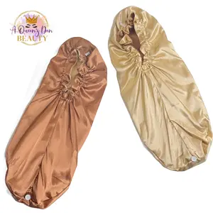 Double Layer Long Satin Hair Bonnet