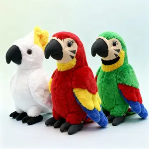 9.8in Realistic Macaw Parrot Plush Simulated Bird Stuffed Animal Hand Painted Lifelike Tropical Bird  Birthdaygift Aesthetic Home Office Ornament Cute plushies stuffed animals valentine gifts for bf cute boyfriend gifts girlfriend gift Men gifts toys