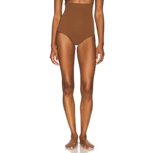 SPANX Seamless Power High Waisted Thong in Chestnut Brown